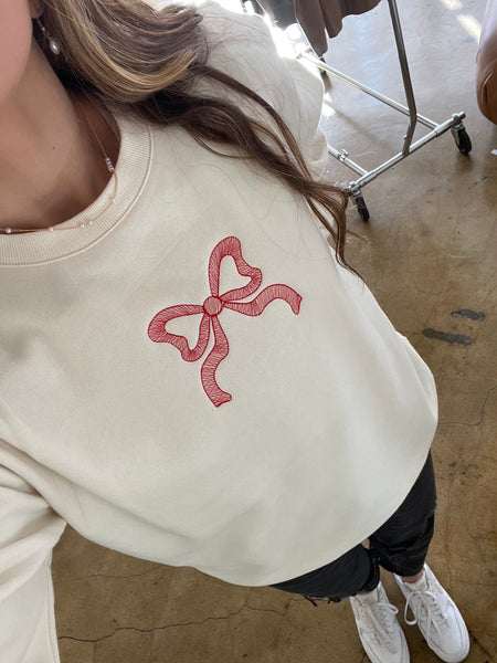 Bow Embroidery crew