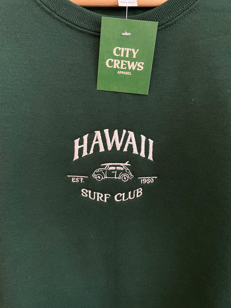 Hawaii Surf Club Embroidered Crew