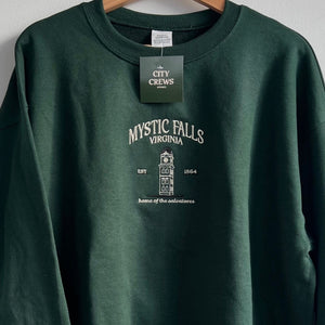 Mystic Falls Embroidered Crew