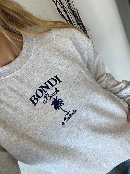 Bondi Beach, Australia Embroidered Sweatshirt