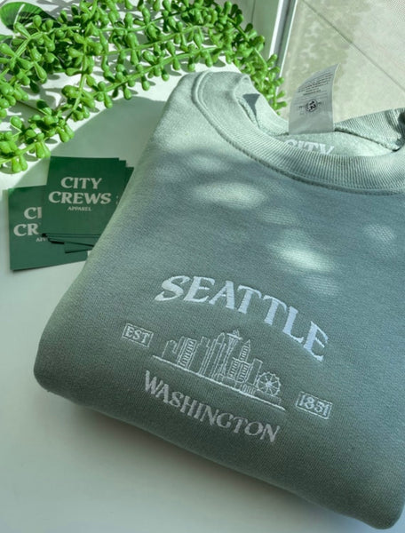 Seattle Embroidered Sweatshirt