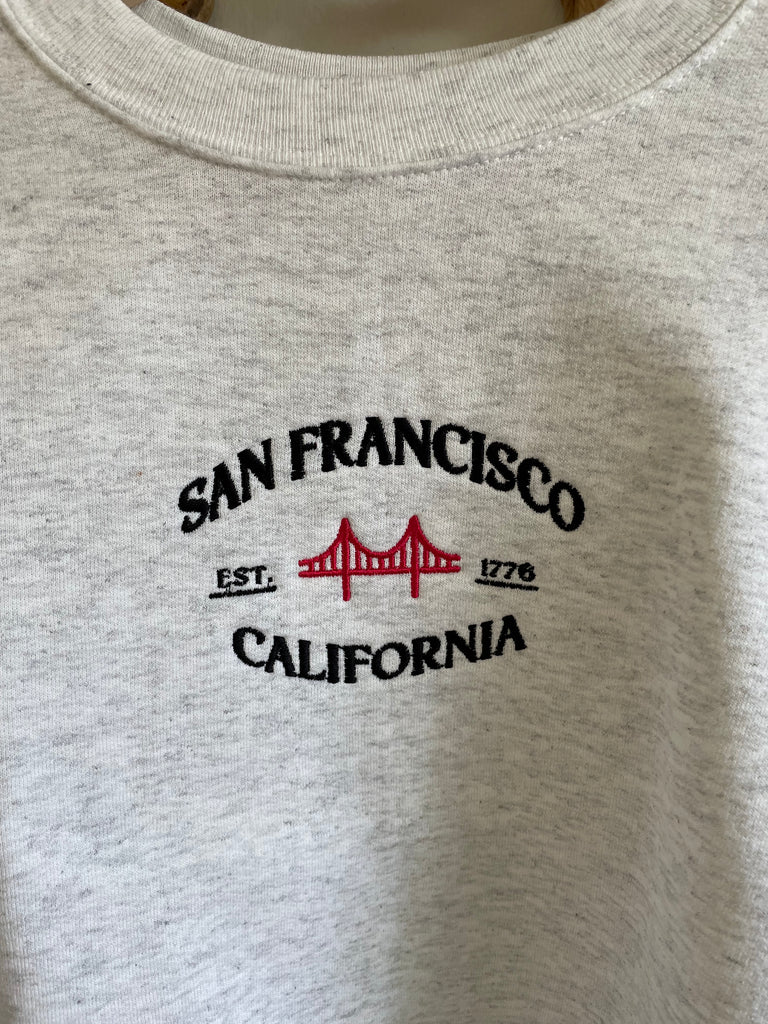 San Francisco Embroidered Unisex Crewneck Sweatshirt Shirt - Teeholly