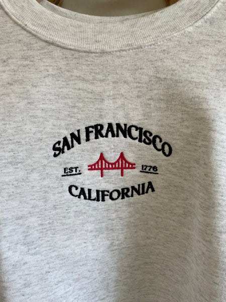 San Francisco Embroidered Crewneck