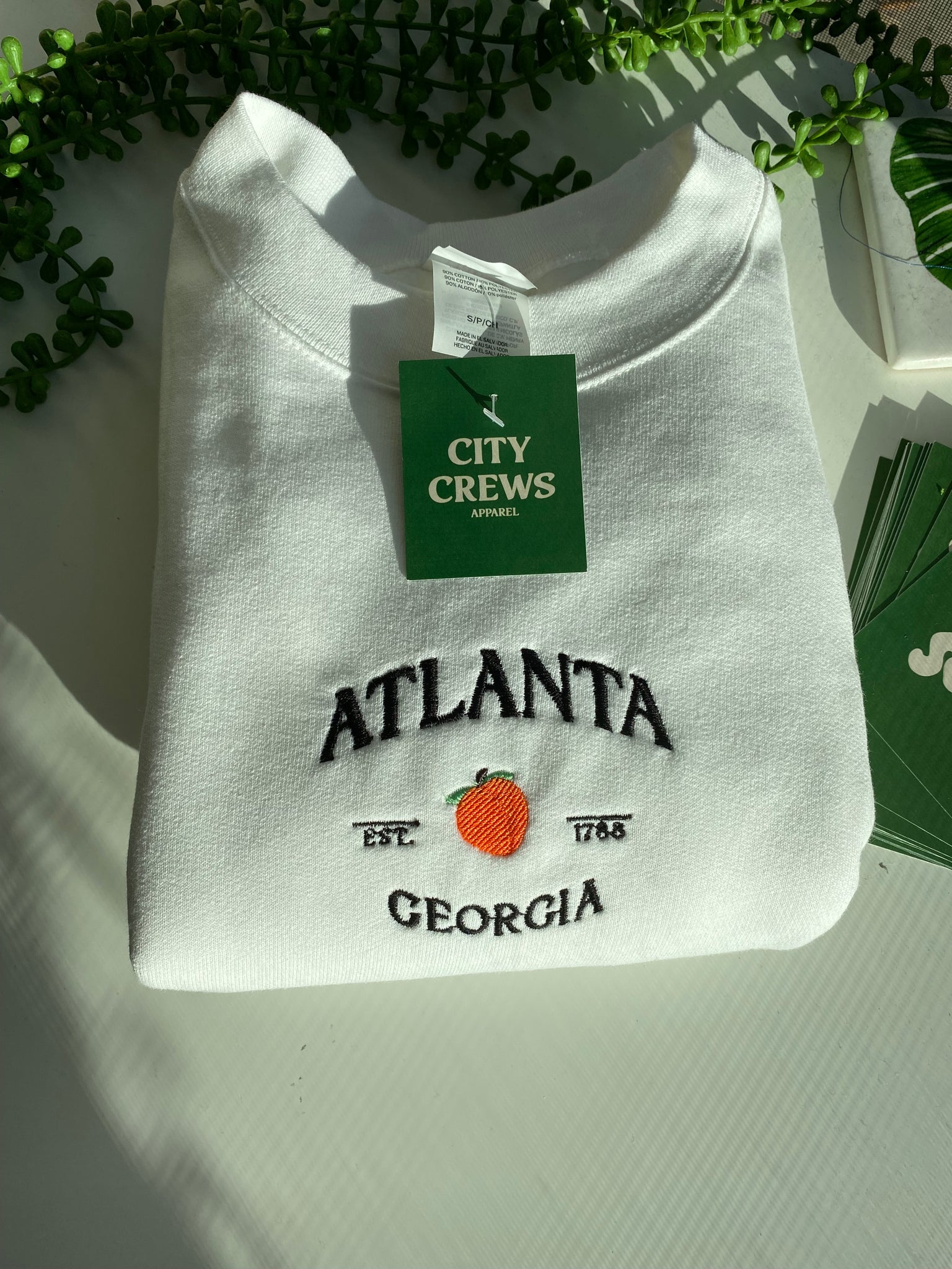 Atlanta Georgia Embroidered Crew