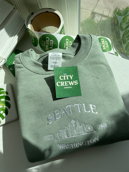 Seattle Embroidered Sweatshirt