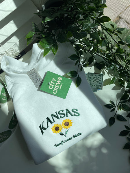 Kansas Embroidered Sweatshirt