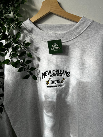 New Orleans Embroidered Crew