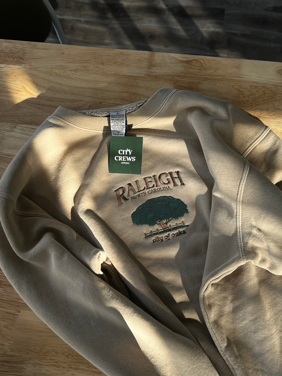 Raleigh, North Carolina embroidered crew City Crews Apparel