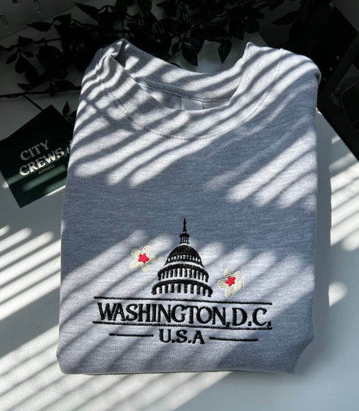 Washington D.C. Embroidered Sweatshirt