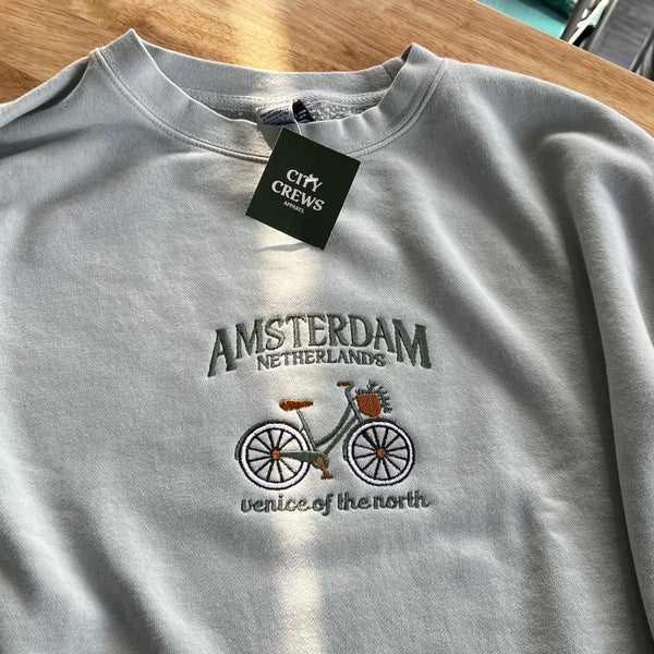 Amsterdam embroidered crew