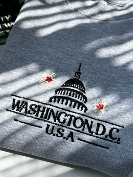 Washington D.C. Embroidered Sweatshirt